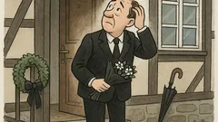 Witz: Ein Mann kommt von der Beerdigung...