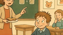 Witz: In der ersten Klasse rechnet Fritz…