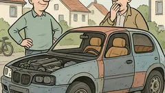 Witz: Karl baut sich selbst ein Auto