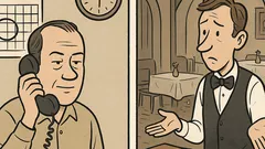 Witz: „Einen Tisch für gestern, bitte?“