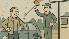 Witz: Olli fährt zur Tankstelle und fragt…