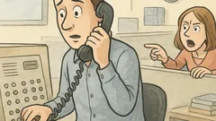 Witz: Neuer Kollege kämpft mit Telefonzentrale