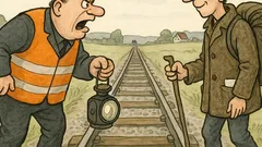 Witz: Streckenwärter trifft Wanderer auf Schienen