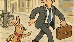 Witz: Häschen sieht einen Mann rennen