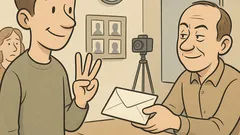 Witz: Kann ich bitte drei Passfotos haben?