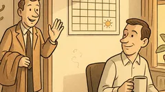 Witz: Am Freitagnachmittag sagt der Kollege …