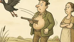Witz: Herr Schiesser zielt aufs Moorhuhn…