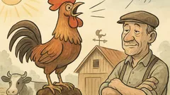 Witz: Kräht der Hahn auf dem Mist…