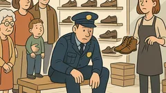 Witz: Woran erkennt man Polizisten im Schuhgeschäft?