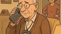 Witz: Ein Herr nimmt Stille auf