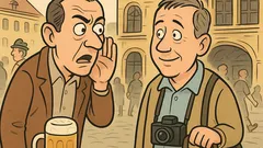 Anekdote: In München und nicht im Hofbräuhaus?